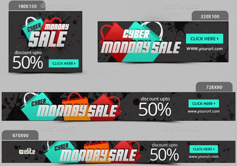 Cyber Monday Banners - Image Included