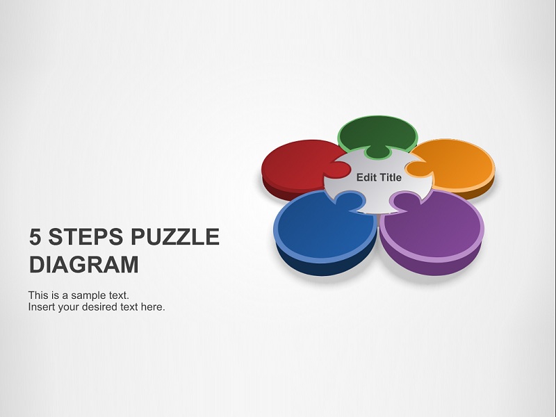 5 Steps Puzzle Diagram