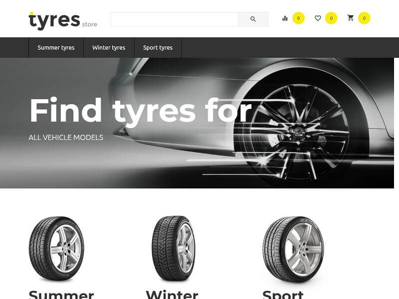 Wheels and tyres store