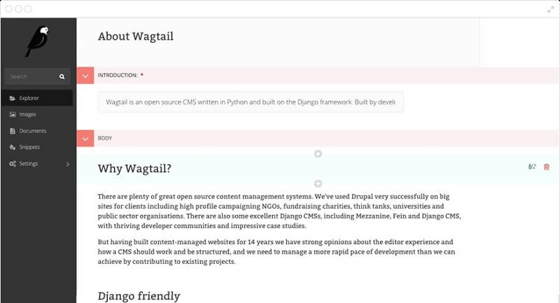 Wagtail CMS