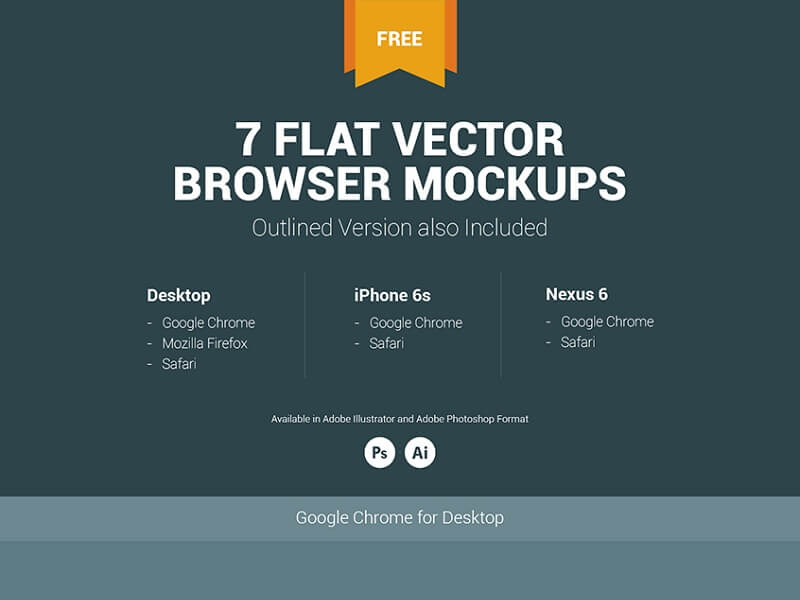 7 Flat Vector Browser