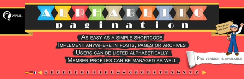 Alphabetic Pagination