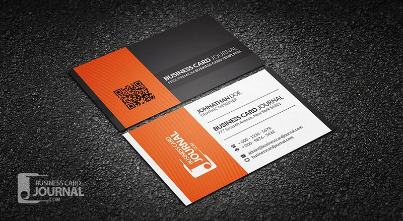 Contrasting Modern Corporate Business Card Template