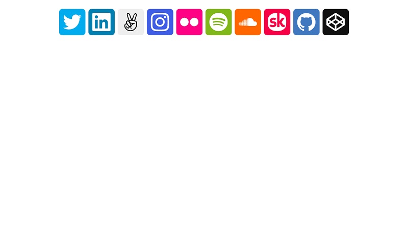 Fancy Hover Social Buttons