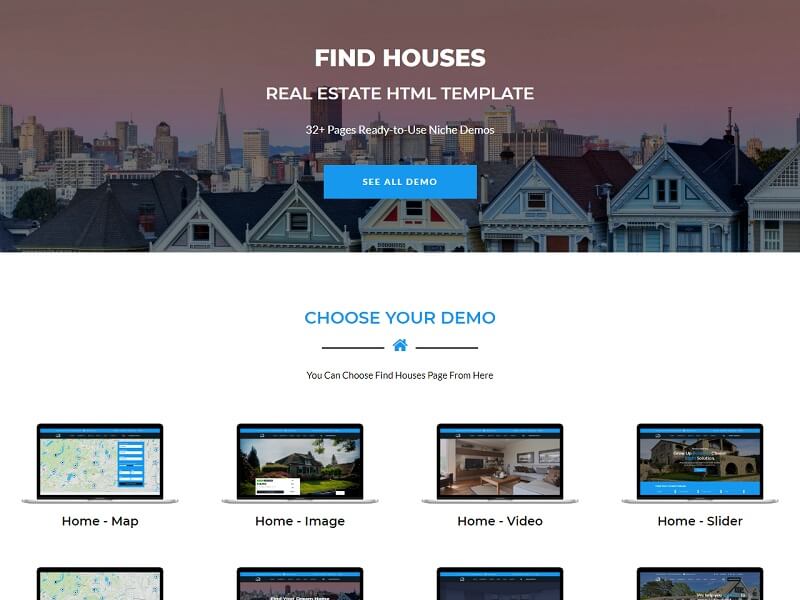 🟡 Homely Real Estate HTML Template PATCHED Find-Houses