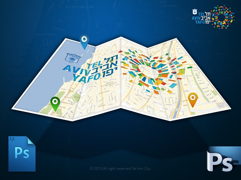 GIS Tel Aviv Logo Map