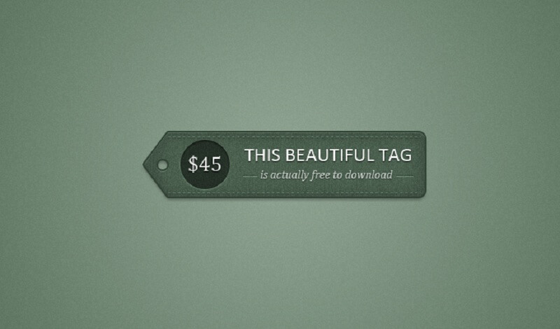 Price Tag PSD