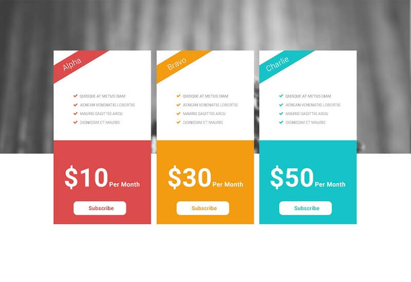 Pricing Card Design 23