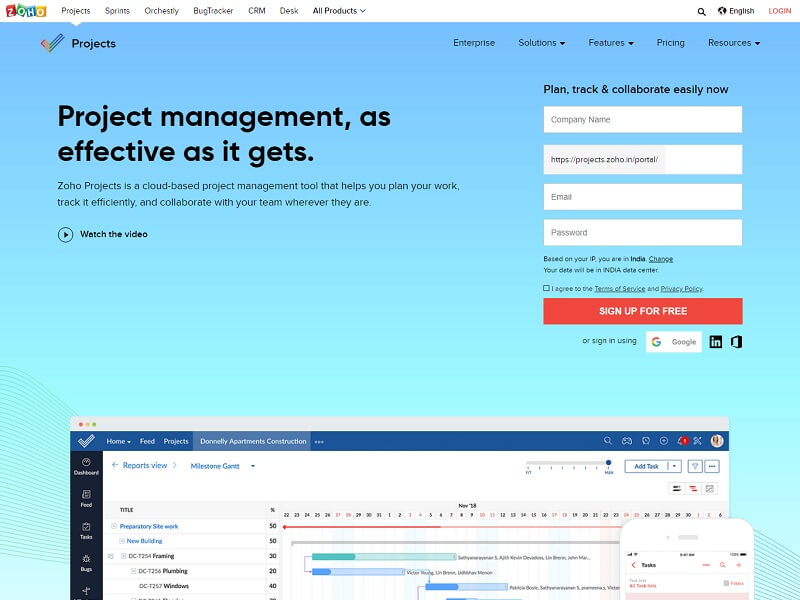 Zoho Projects