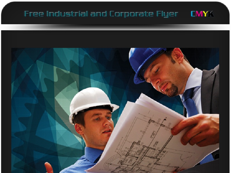 free industrial corporate flyer psd
