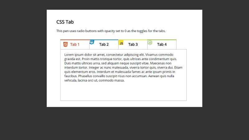 CSS Tabs