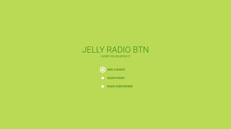 Jelly Radio Button