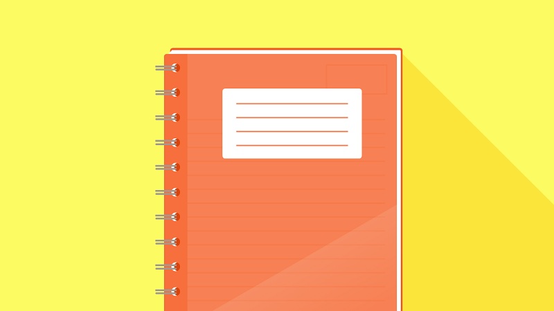 Notepad Style with CSS