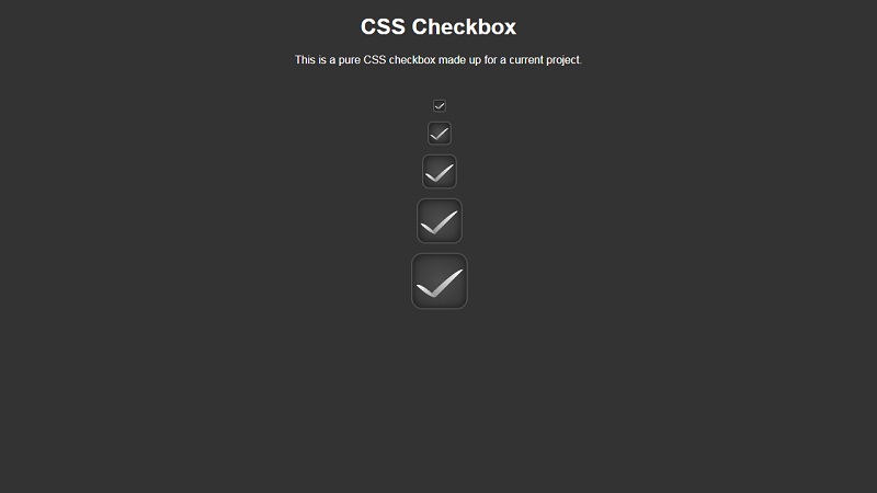 Pure CSS Checkbox