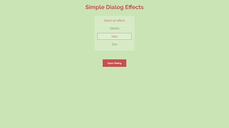 Simple Dialog Effects