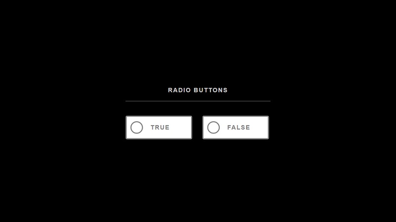 True or False SVG Radio Buttons