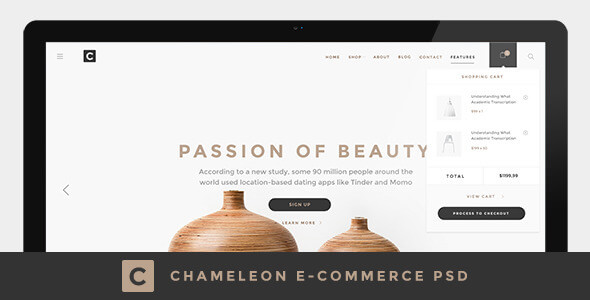 Chameleon Shop PSD Template