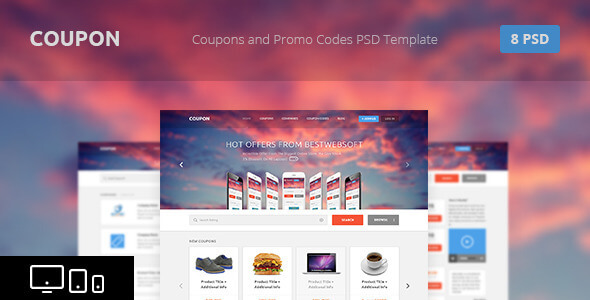 Coupon - Coupons and Promo Codes PSD Template