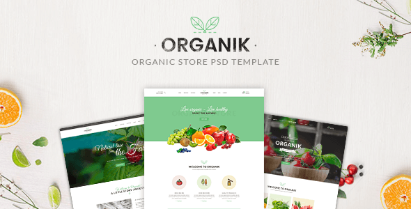 Organik - Organic store PSD Template