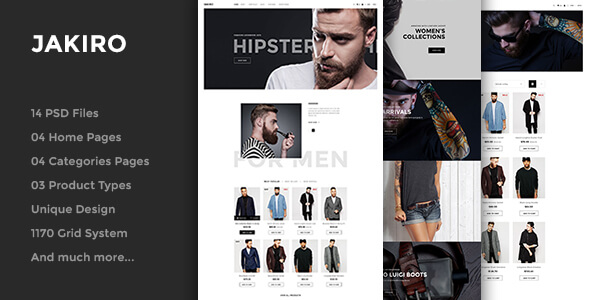 Jakiro - Fashion PSD Template