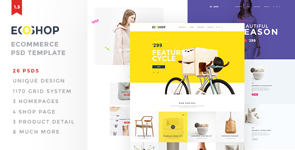 ECOSHOP - Multipurpose eCommerce PSD Template