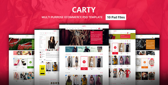 Carty - Premium eCommerce PSD Template
