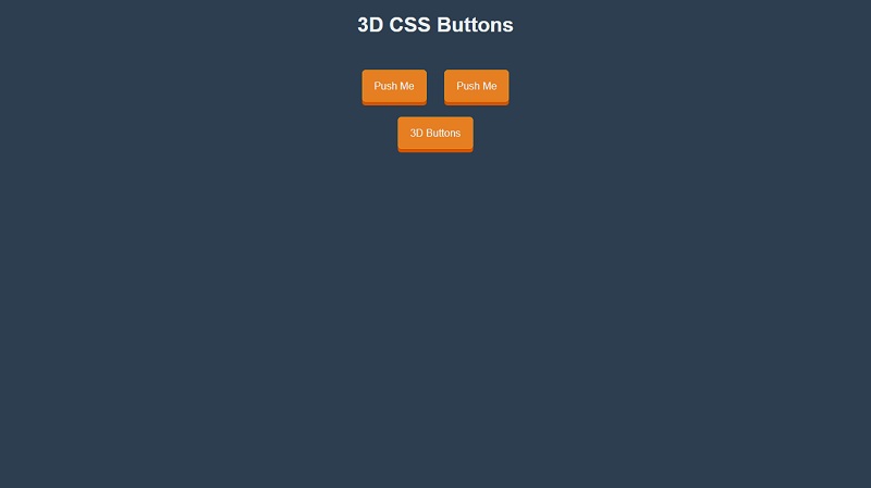 3D CSS Buttons