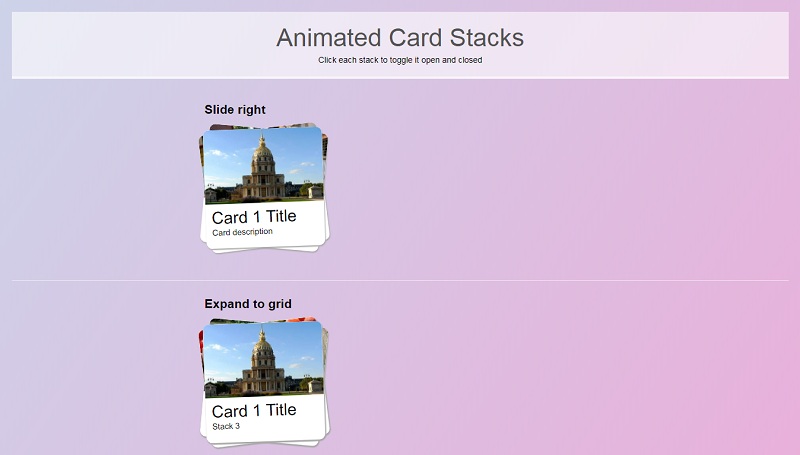 Stack Cards