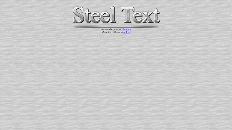 Steel Text