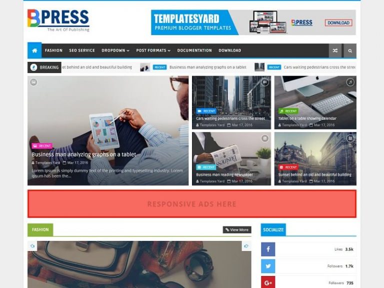 30+ Best Free Responsive Blogger Templates 2024