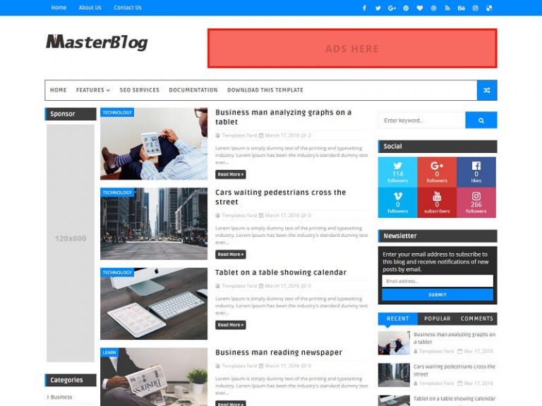 32 Best Free Responsive Blogger Templates 2025