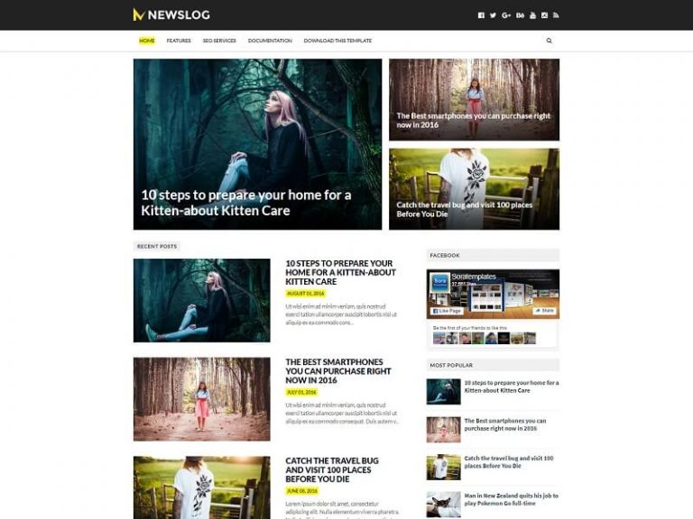 30+ Best Free Responsive Blogger Templates 2024