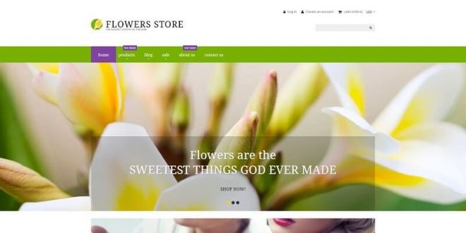 Flowers Shopify Website Templates