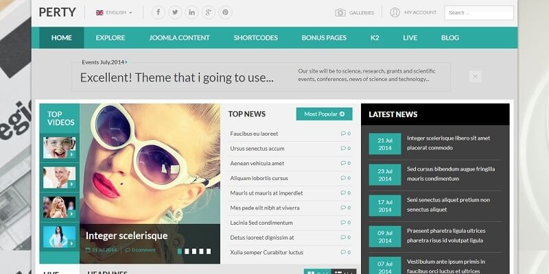 18 Best Games And Nightlife, Entertainment Joomla Website Templates 2025 Entertainment Joomla Website Templates