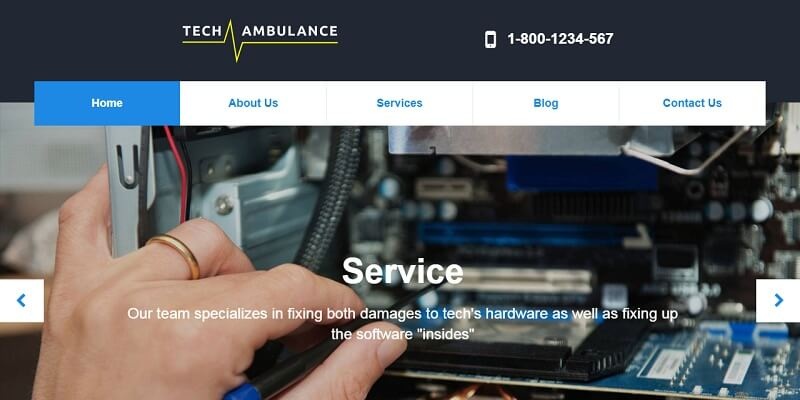 Electronics Html Website Templates