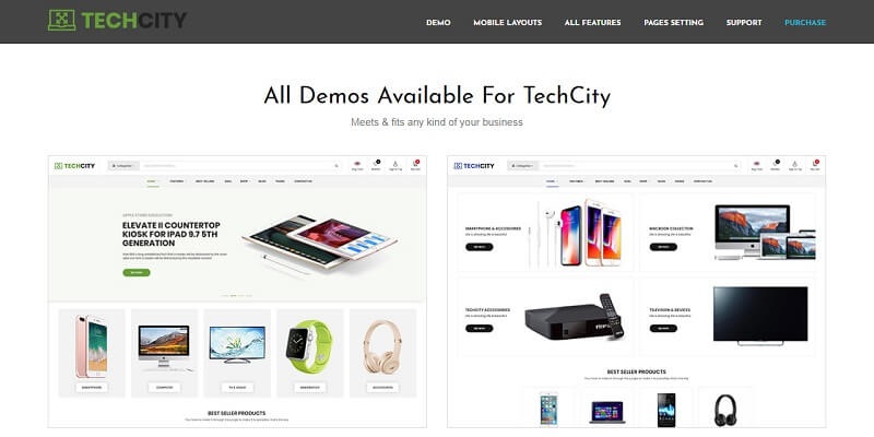 Electronics OpenCart Website Templates