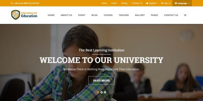 Education Html Website Templates