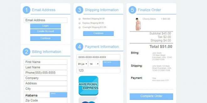 Free HTML Checkout Forms