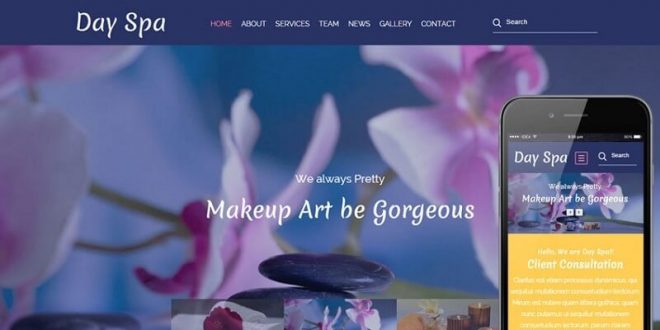 Free Spa and Salon Html Website Templates