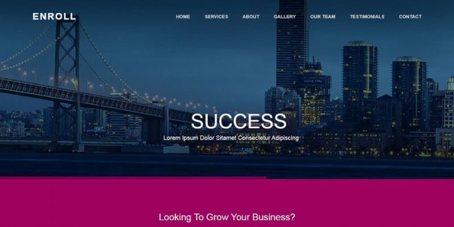 Free One Page Html Website Templates