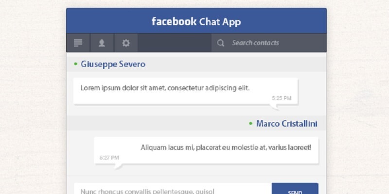 Facebook Chat App 1