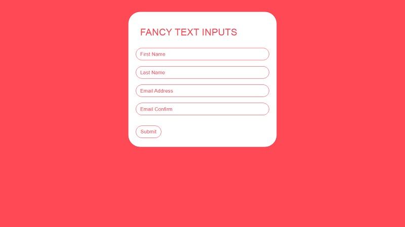 Fancy Text Inputs