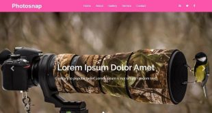Free Photography Html Website Templates