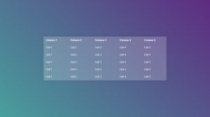 Pure CSS Table Highlight