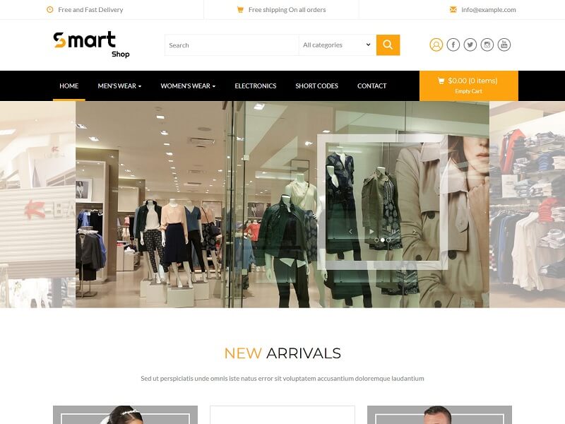 Smart Shop: ecommerce template html free