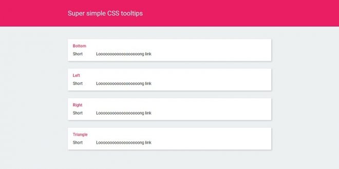 CSS Tooltips