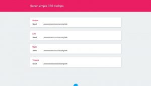 Super Simple CSS Tooltips