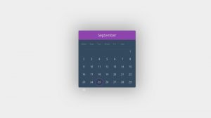 Almost no JS Calendar