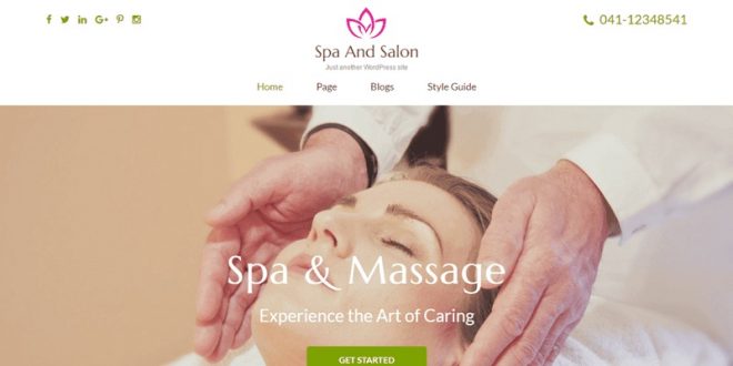 Free Spa Salon WordPress Themes