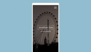 Concept photography portfolio site